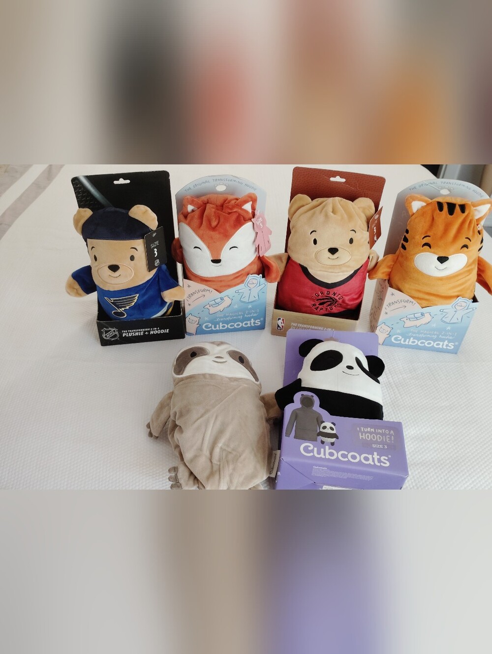 Toddler Cubcoats  2-in-1 Transforming Full-Zip Hoodie Size 3 $25 Each.